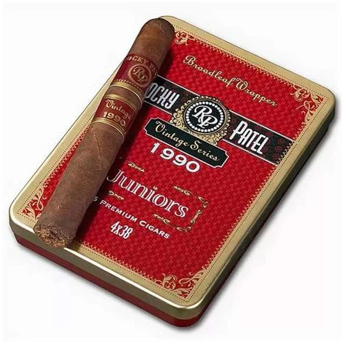 ROCKY PATEL VINTAGE 1990 BROADLEAF CAJITA METAL 5 SHORT PANATELA